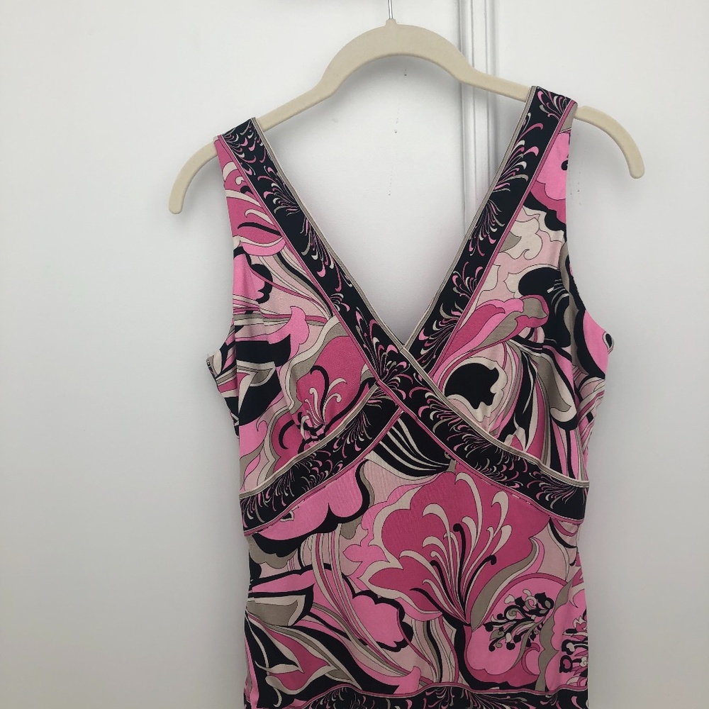 Elie Tahari pink floral top